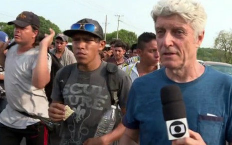 Caco Barcellos acompanha imigrantes em travessia para chegar à fronteira dos EUA - Reprodução/TV Globo