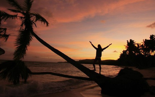 Turista a praia de Las Galeras, na República Dominicana; Band fará reality no país do Caribe - Donyanedomam/ThinkstockPhotos