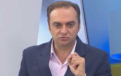 Rogério Forcolen em seu último programa na Rede Massa: demitido pela terceira vez em quatro anos - REPRODUÇÃO/TV IGUAÇU