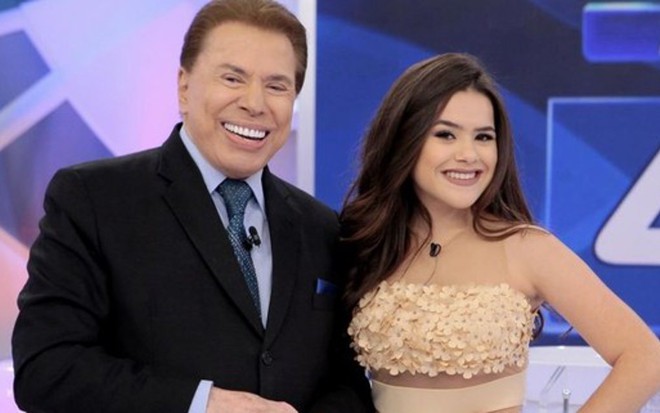 Silvio Santos e Maisa Silva em gravação do Jogo das 3 Pistas, em 2017; novo constrangimento - LOURIVAL RIBEIRO/SBT