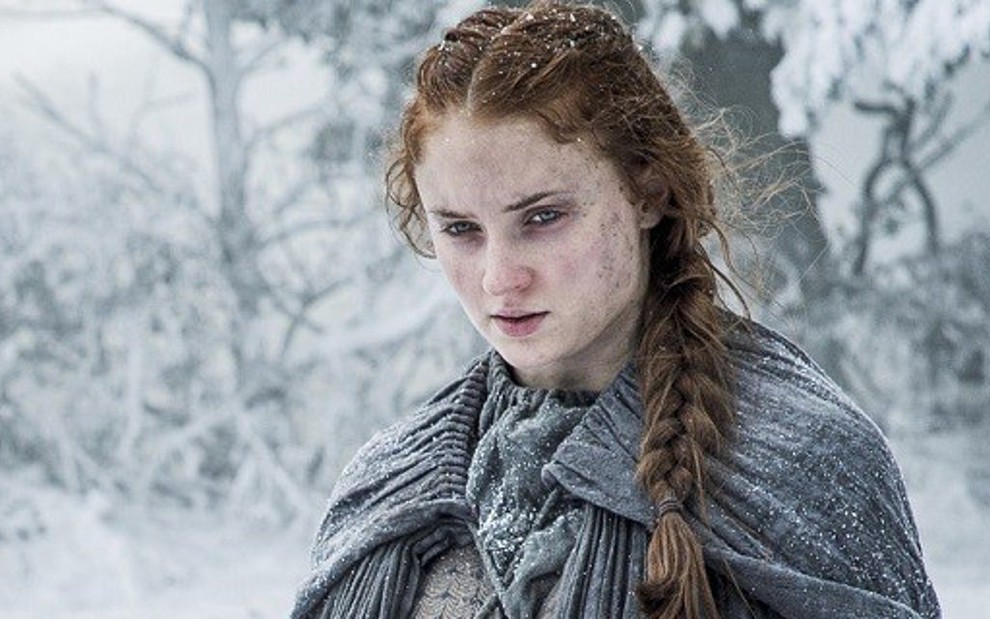 A atriz Sophie Turner em imagem da sexta temporada de Game of Thrones, que estreia dia 24 - Divulgação/HBO