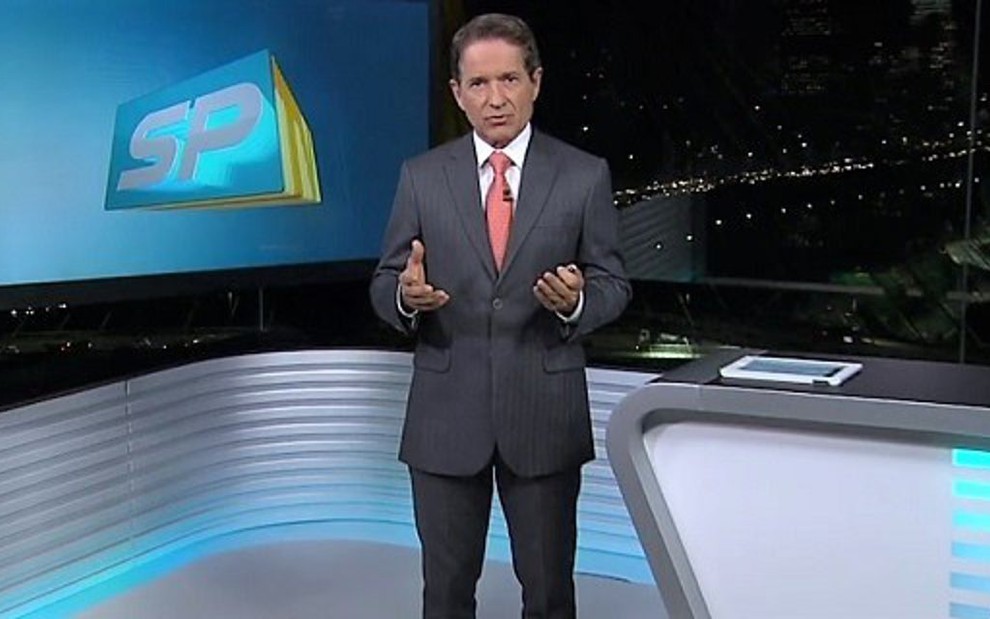 Carlos Tramontina no SPTV 2ª Edição de ontem: telejornal vai se chamar apenas SP2 - Reprodução/TV Globo
