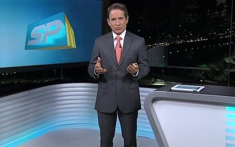 Carlos Tramontina no SPTV 2ª Edição de ontem: telejornal vai se chamar apenas SP2 - Reprodução/TV Globo