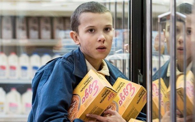 Millie Bobby Brown em Stranger Things: atriz britânica de 13 anos conquistou público e mídia  - Divulgação/Netflix