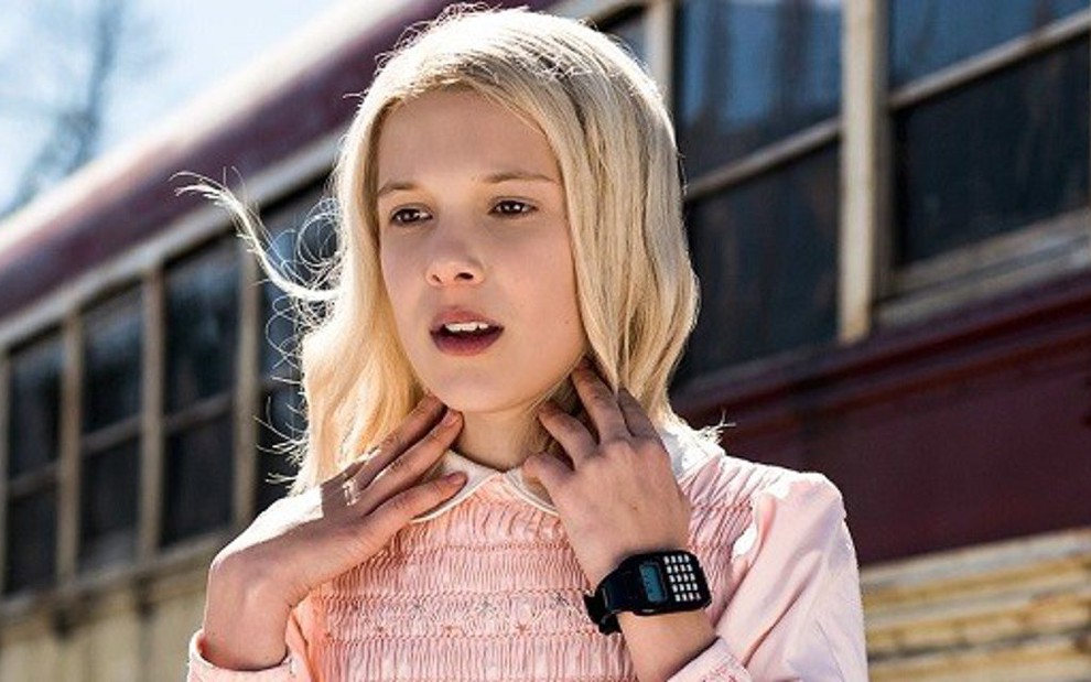 Millie Bobby Brown em Stranger Things: será que a adolescente desbancará adultas no Emmy? - Divulgação/Netflix