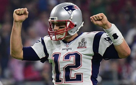 O jogador de futebol americano Tom Brady na final da NFL disputada em janeiro - Divulgação/NFL