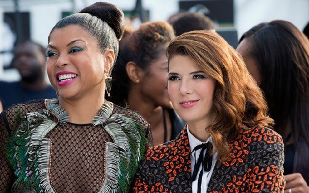 As atrizes Taraji P. Henson e Marisa Tomei na estreia da segunda temporada de Empire - Divulgação/Fox