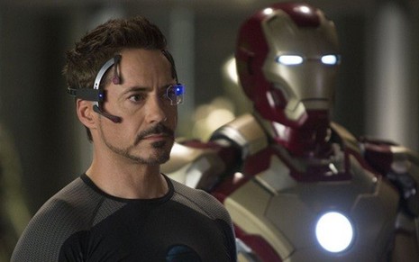 Robert Downey Jr. em cena de Homem de Ferro 3, exibido ontem (31) pela Globo - Divulgação/Marvel