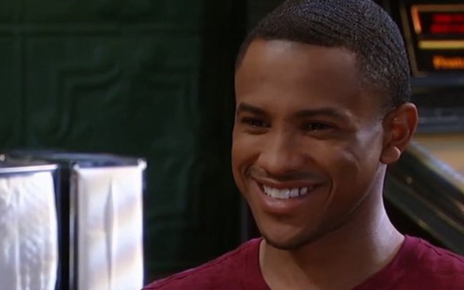 O jovem ator Tequan Richmond, de 25 anos, em cena da novela americana General Hospítal - Reprodução/ABC