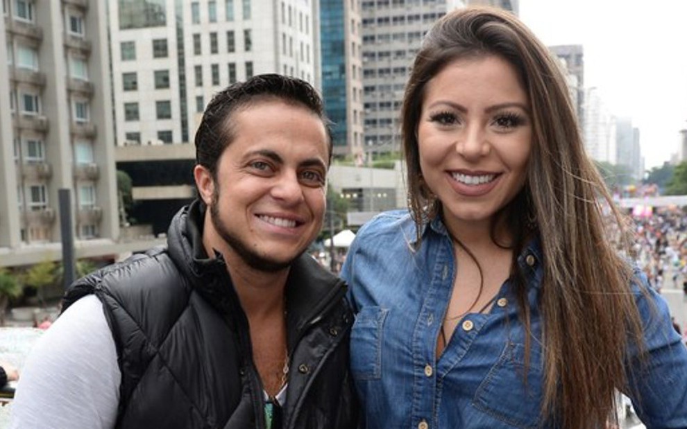 Thammy Miranda e Andressa Ferreira na Parada Gay de SP: casal fará inseminação artificial - FRANCISCO CEPEDA/AGNEWS