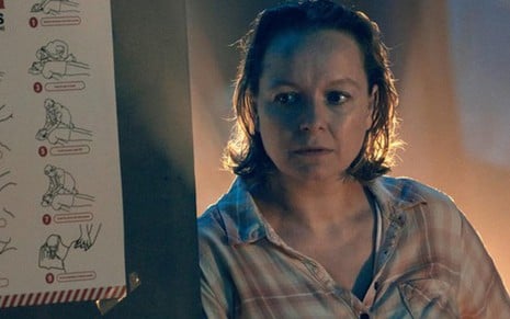 A atriz Samantha Morton no décimo episódio da nona temporada de Walking Dead; ela dá vida à vilã Alpha - Imagens: Divulgação/AMC
