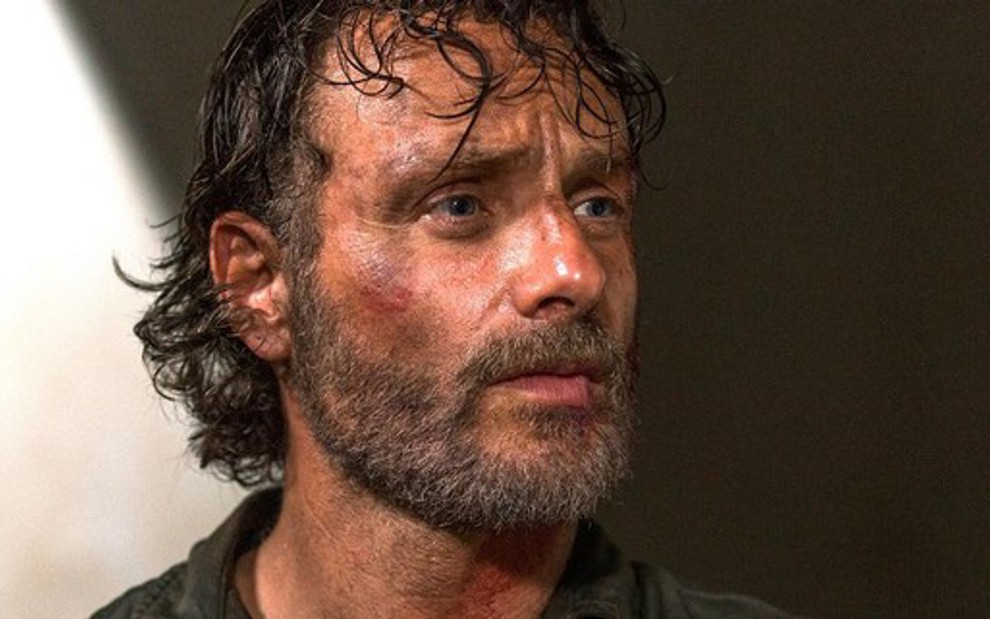Andrew Lincoln em cena da oitava temporada de Walking Dead; nono será o último do ator - Divulgação/AMC