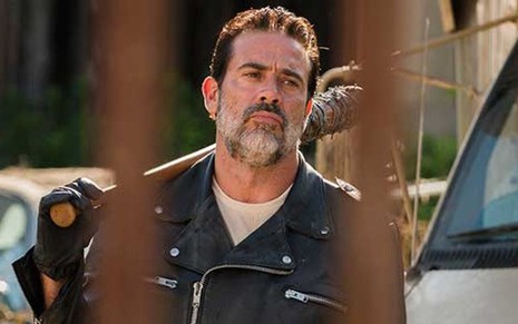 O ator Jeffrey Dean Morgan em imagem da sétima temporada de The Walking Dead - Divulgação/AMC