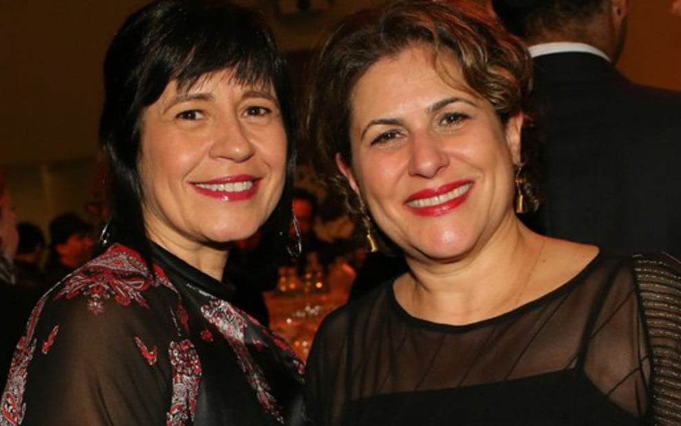 Thelma Guedes e Duca Rachid no Emmy Internacional de 2014, vencido por Joia Rara - Luiz C. Ribeiro/TV Globo