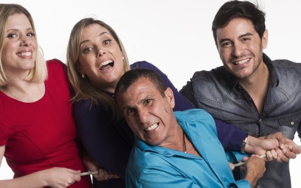 Parte do elenco do humorístico Tomara que Caia, da Globo, que ganhou sobrevida - Caiuá Franco/TV Globo