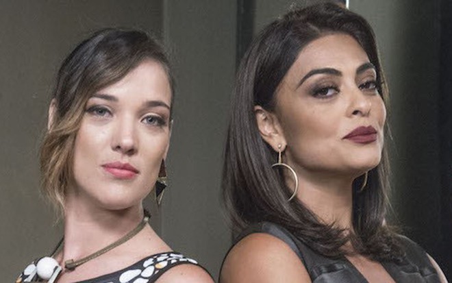 Adriana Birolli (Lorena) e Juliana Paes (Carolina) em Totalmente Demais, da Globo - Divulgação/TV Globo