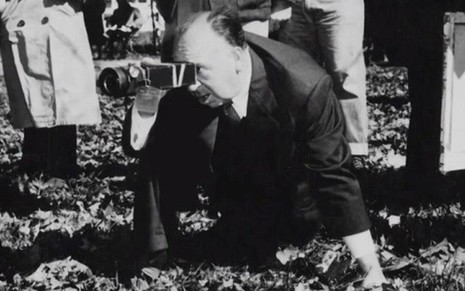 O cineasta britânico Alfred Hitchcock no documentário Hitchcock/Truffaut - Divulgação/Cohen Media Group