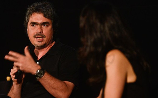 Rogério Gallo e Marina Person em seminário que discutiu a produção de curtas no Brasil - Divulgação