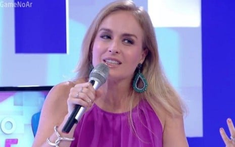 A apresentadora Angélica na reestreia do quadro Vídeo Game, ontem (6): ficou em segundo - Reprodução/TV Globo