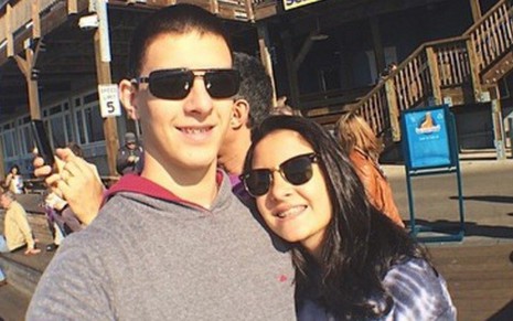 Vinicius e Laura Bonemer em férias em San Francisco (EUA), no início do ano passado - Reprodução/Instagram