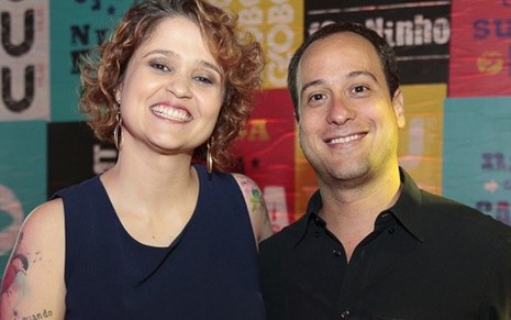 Vanessa Oliveira, diretora de projetos digitais, e Paulo Daudt Marinho no lançamento da Viu - Divulgação