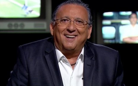 O narrador Galvão Bueno em entrevista para o quadro Vozes da Copa, do Esporte Espetacular - Reprodução/TV Globo