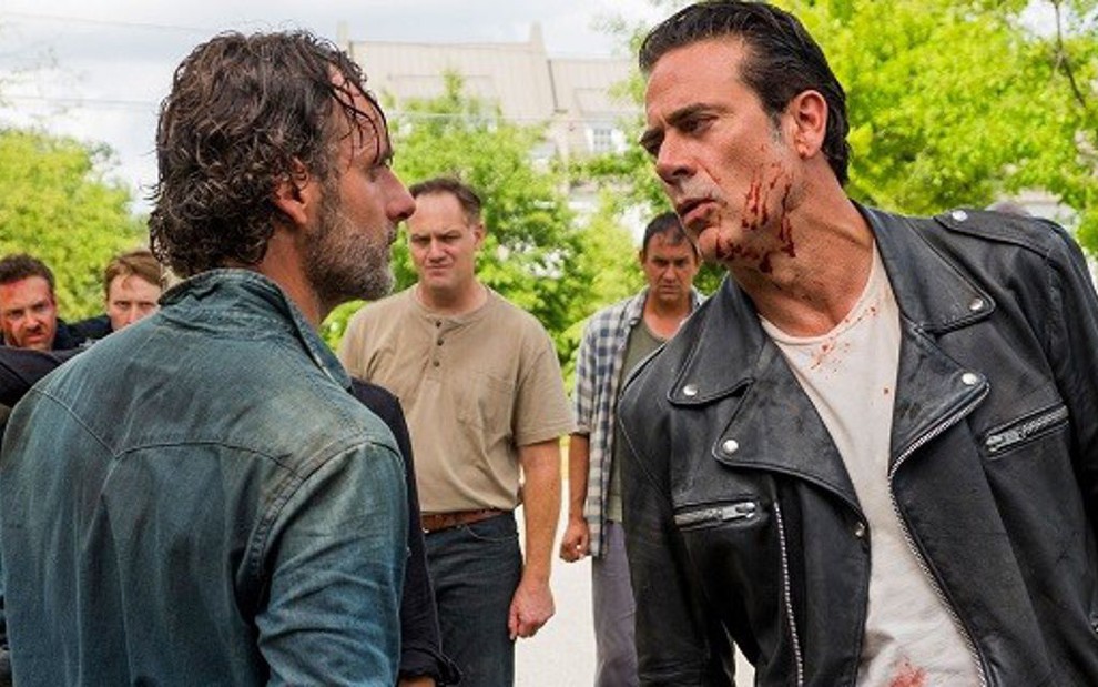 Andrew Lincoln e Jeffrey Dean Morgan em The Walking Dead: Rick e Negan vão se enfrentar - Divulgação/AMC