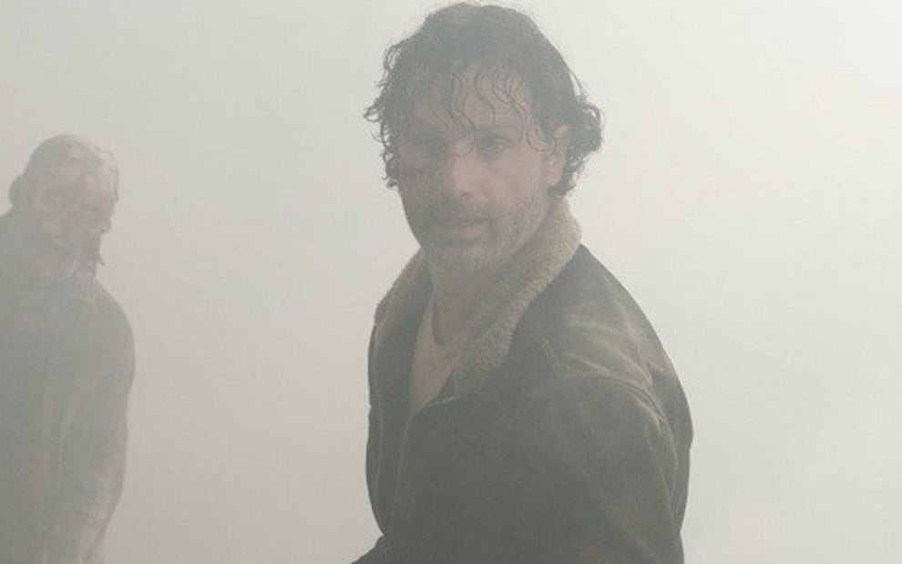 O ator Andrew Lincoln no episódio de estreia da sétima temporada de The Walking Dead - Divulgação/AMC