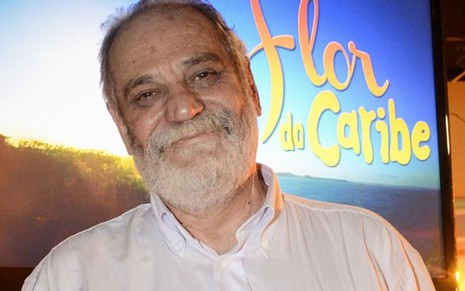 O autor Walther Negrão no lançamento de Flor do Caribe, em 2013, sua última novela - Raphael Dias/TV Globo
