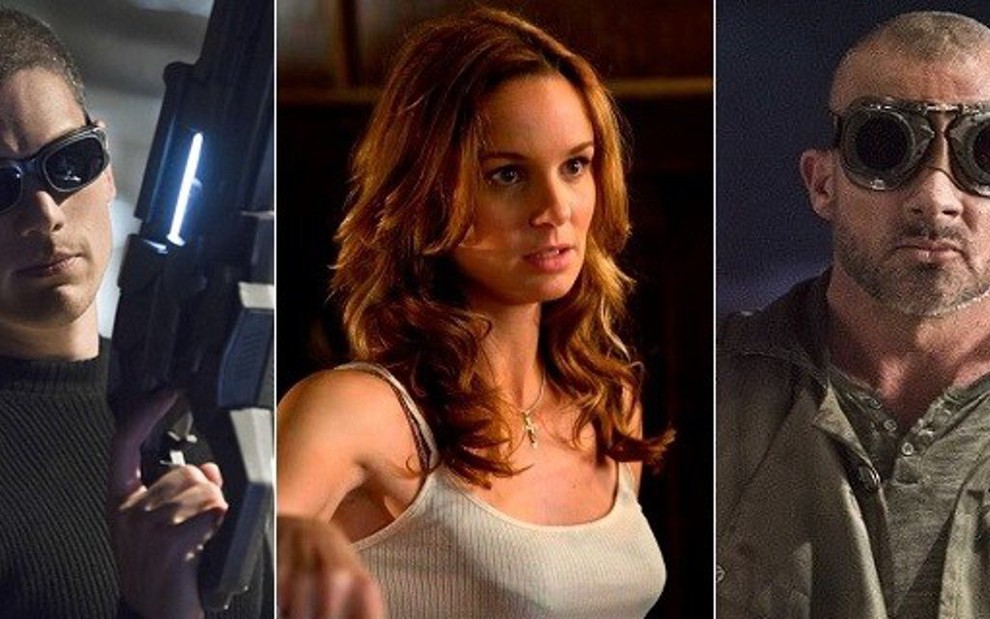  Wentworth Miller (à esq.) em Flash, Sarah Callies em Walking Dead e Dominic Purcell em Flash - Divulgação/The CW/AMC
