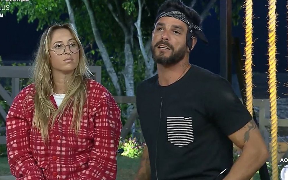 Diego Grossi e Jhenyfer Dulz, a Bifão, na roça de A Fazenda 11