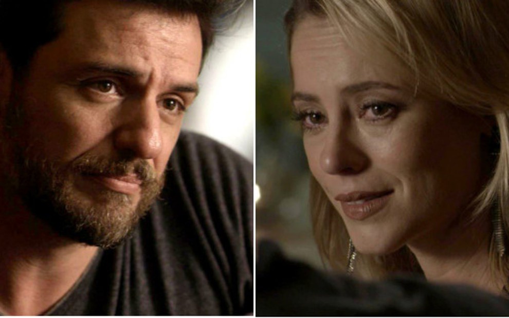 Caio (Rodrigo Lombardi) consolará Jeiza (Paolla Oliveira) após traição na trama das nove - Reprodução/TV Globo