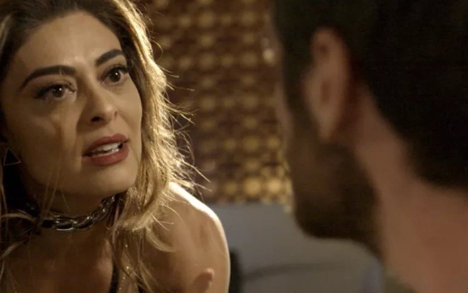 Bibi (Juliana Paes) colocará Rubinho (Emilio Dantas) contra a parede em A Força do Querer - Reprodução/TV Globo