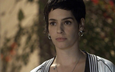 Flavia (Maria Flor) contará a Tião (José Mayer) que é sua filha e será insultada pelo vilão - Reprodução/Globo