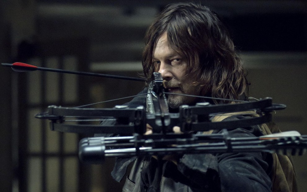 Daryl Dixon (Norman Reedus) em cena do 14º episódio da nona temporada de The Walking Dead - Gene Page/AMC