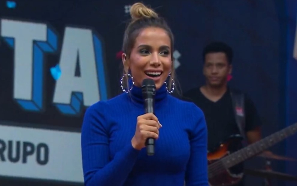 A cantora Anitta no programa Anitta Entrou no Grupo, que estreia nova temporada na terça (20) - Reprodução/Multishow