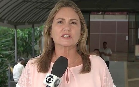 Anna Valéria em reportagem na TV Bahia: três dias após demissão, jornalista anunciou que virou coach - REPRODUÇÃO/TV BAHIA