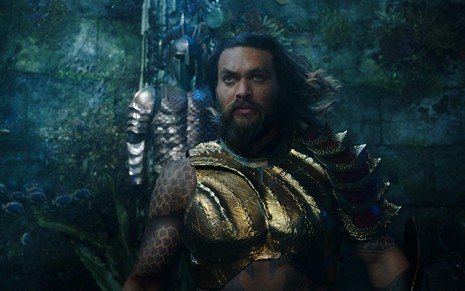 Jason Momoa em cena de Aquaman (2018): ator será espécie de Charles Bronson do terceiro milênio - Divulgação/Warner Bros.
