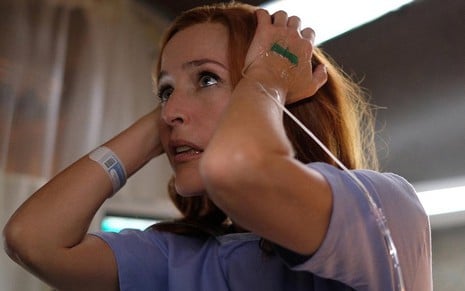 Gillian Anderson na 11ª temporada de Arquivo X; atriz se cansou de viver a agente Dana Scully - Divulgação/Fox