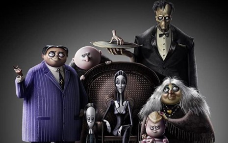 Foto dos personagens da animação A Família Addams (2019)