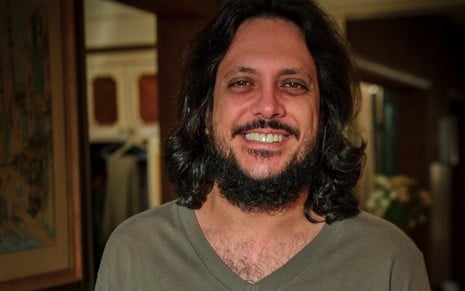 Lucio Mauro Filho caracterizado como o personagem Tuco na última temporada de A Grande Família, em 2014
