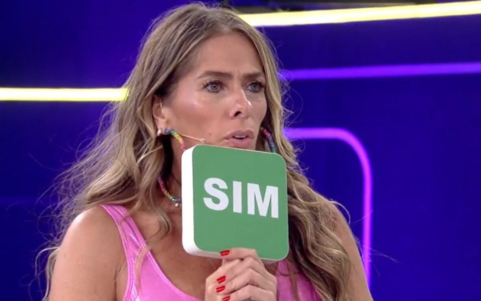 Adriane Galisteu em participação no Se Joga, da Globo, na última segunda-feira (24)