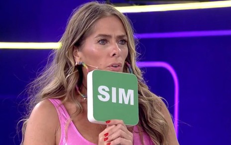 Adriane Galisteu em participação no Se Joga, da Globo, na última segunda-feira (24)