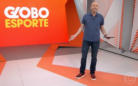 Alex Escobar no Globo Esporte, na Globo, em 29 de maio de 2021