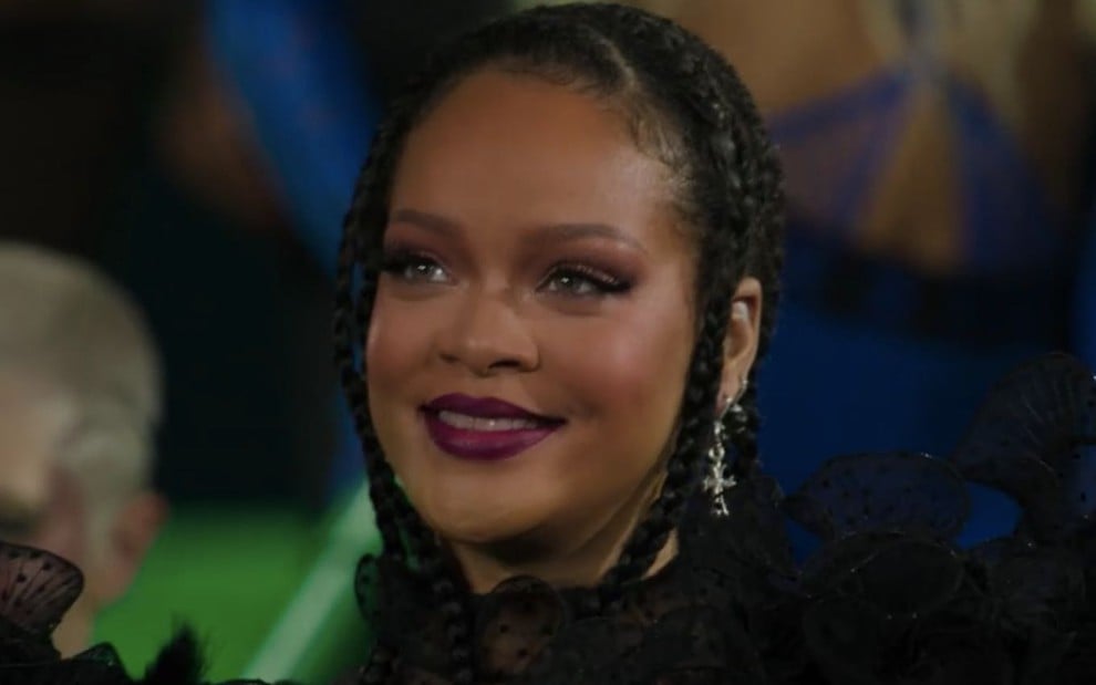 A cantora, atriz e empresária Rihanna no teaser do segundo capítulo de seu show Savage x Fenty, disponível no Prime Video