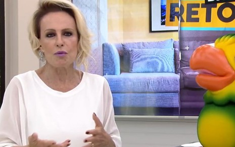 Ana Maria Braga e Louro José no Mais Você exibido pela Globo em 13 de março de 2020