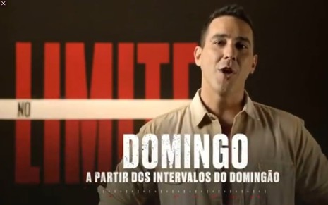 Andre Marques em chamada de No Limite 5 exibida no intervalo da programação da Globo