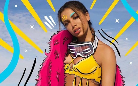 Anitta em arte feita pelo designer Welker Maciel em janeiro de 2021