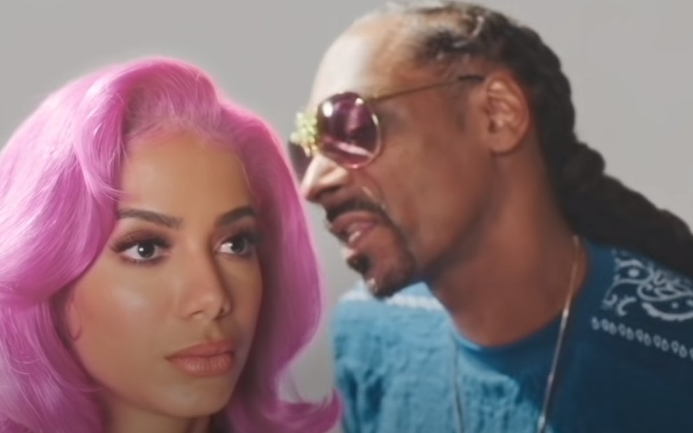 Anitta e Snopp Dogg no clipe da música Onda Diferente