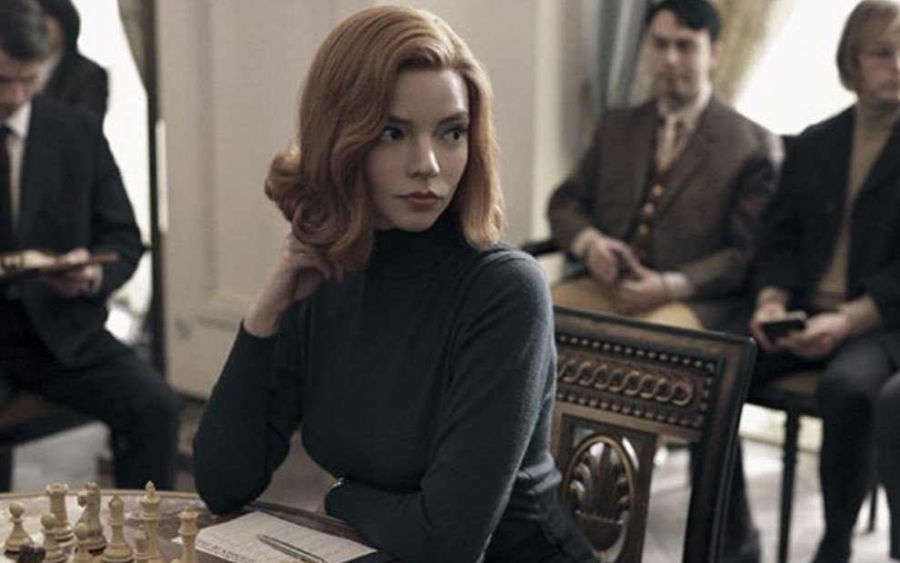 Anya Taylor-Joy como a protagonista de The Queen's Gambit